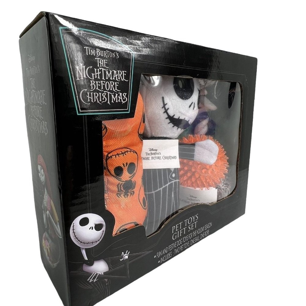 Disney Nightmare Before Christmas Pet Dog Toys Gift Set Jack Halloween Walgreens - Picture 5 of 12